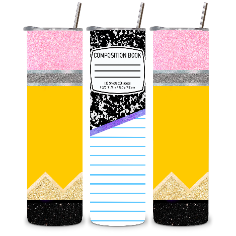 School Notebook Tumbler